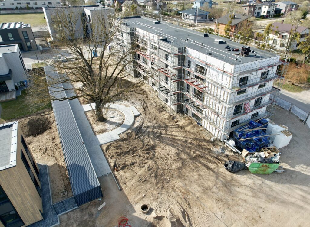 Ąžuolio namai 2 etapas (Povilo Revento g.) - Daugiabutis - statybų nuotraukos
