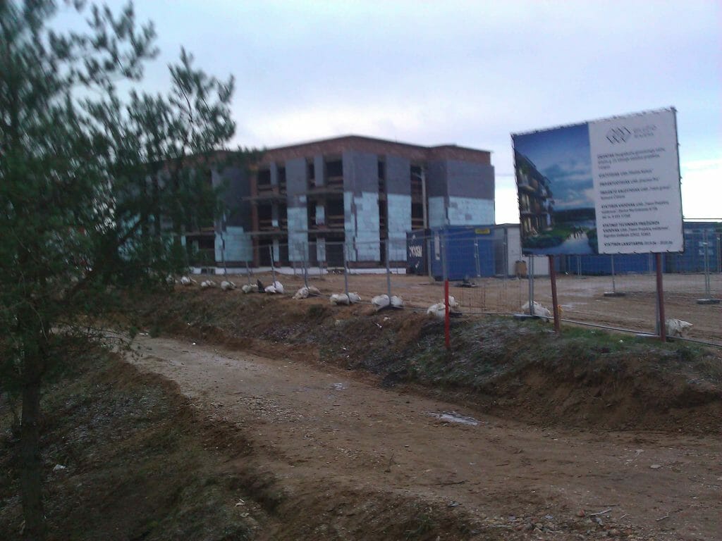 Gilužio rivjera 1 etapas (Gilužio g. 33, 35, 37) - Multi apartment - construction photos