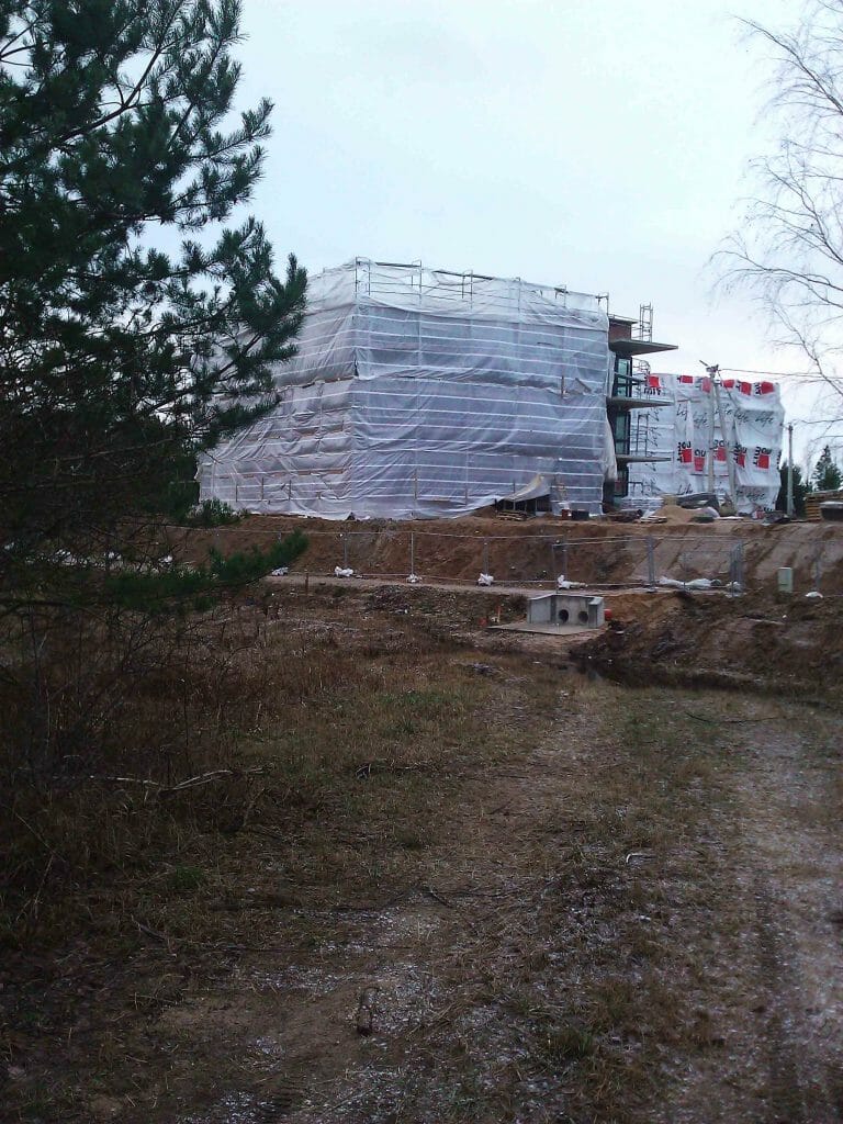 Gilužio rivjera 1 etapas (Gilužio g. 33, 35, 37) - Multi apartment - construction photos