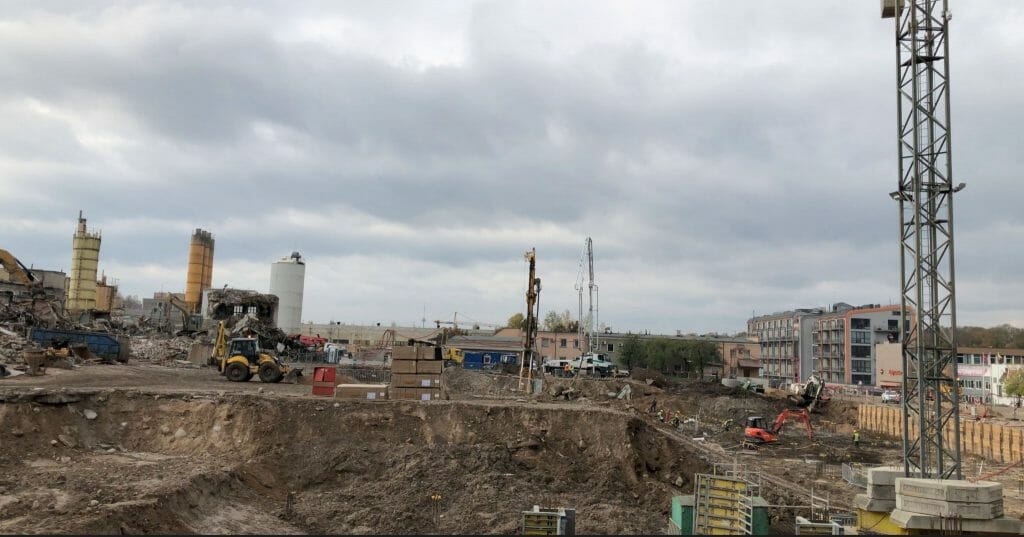 Vilnelės skverai 1 etapas (Manufaktūrų g. 7) - Multi apartment - construction photos