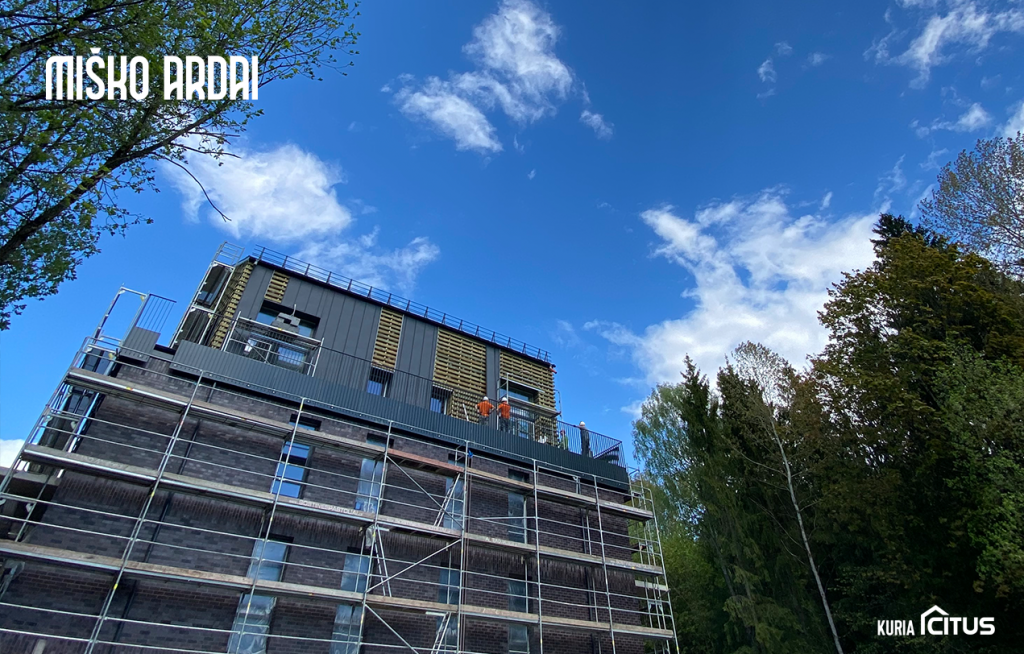 Miško ardai 1 etapas (Burbiškių g. 6) - Multi apartment - construction photos