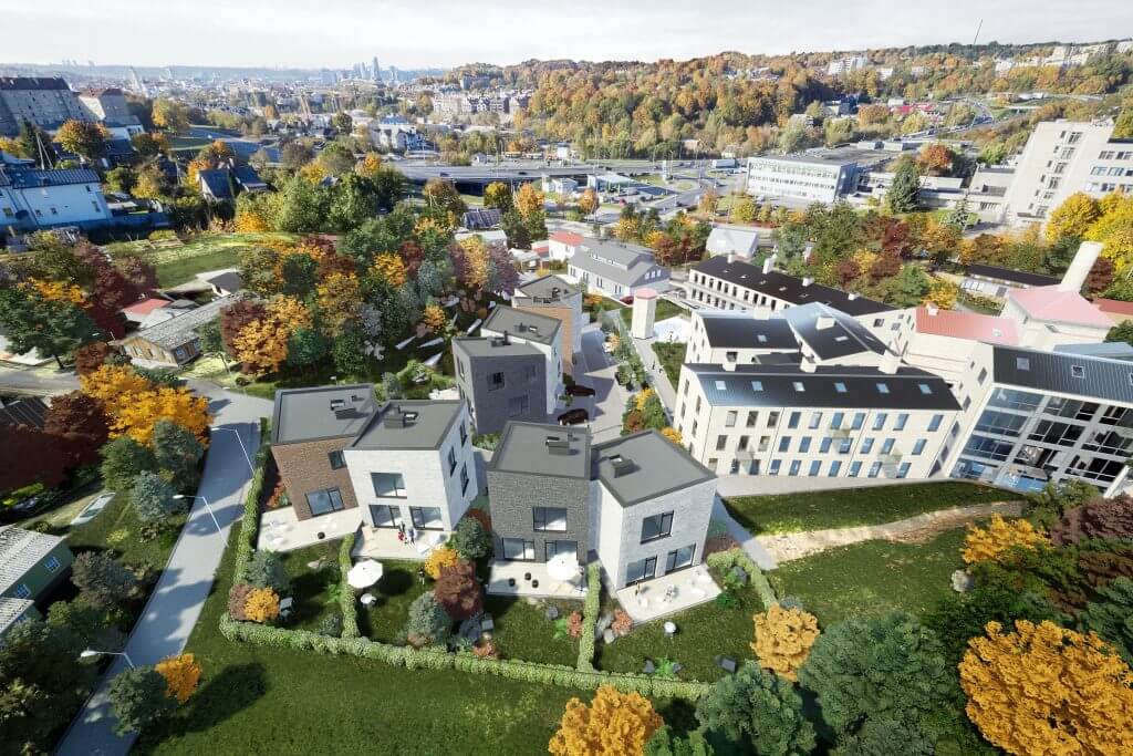 Markučių kalvos (Markučių g. 34, 34A, 36, 36A, 40) - Row housing - visualization