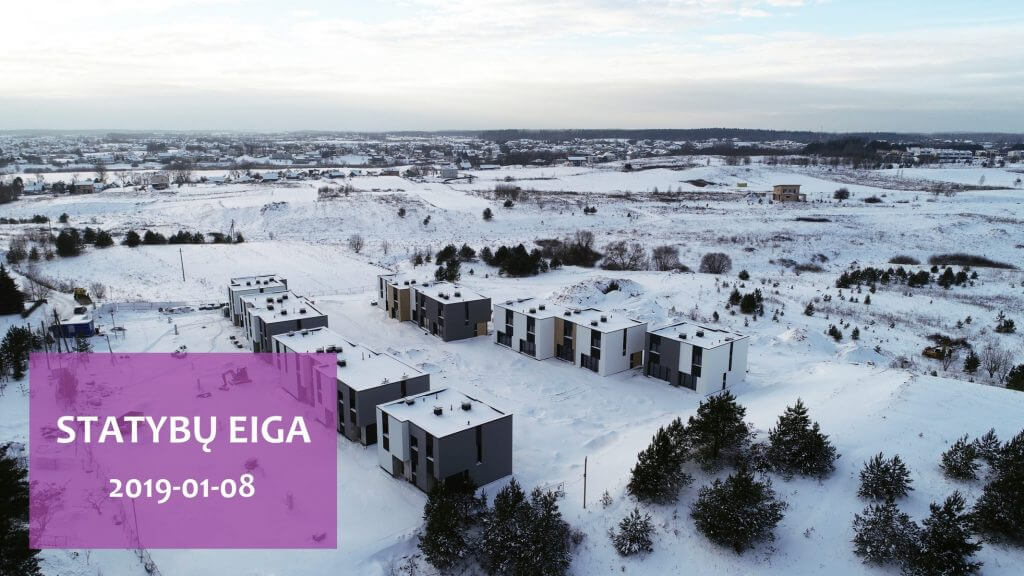 24 Istorijos (Vaivadiškių / Pakonių g.) - Row housing - construction photos