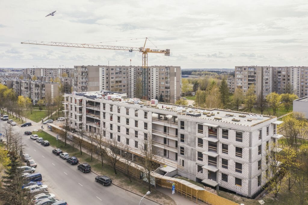 Taikos alėja (Taikos g. 157B) - Multi apartment - construction photos