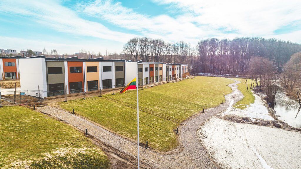 Town House (Helsinkio g. 22) - Row housing - construction photos