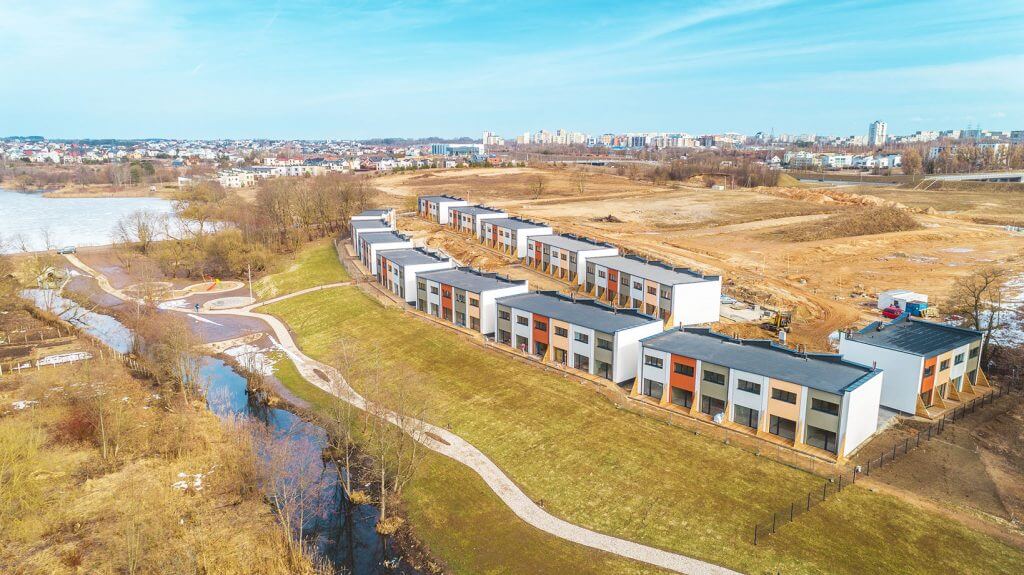 Town House (Helsinkio g. 22) - Row housing - construction photos