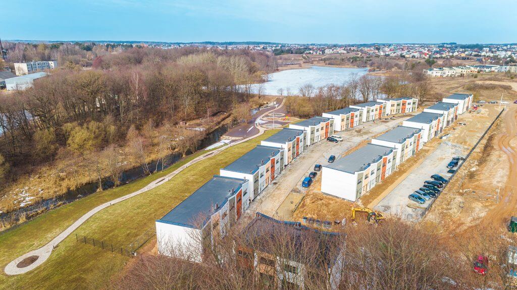 Town House (Helsinkio g. 22) - Row housing - construction photos