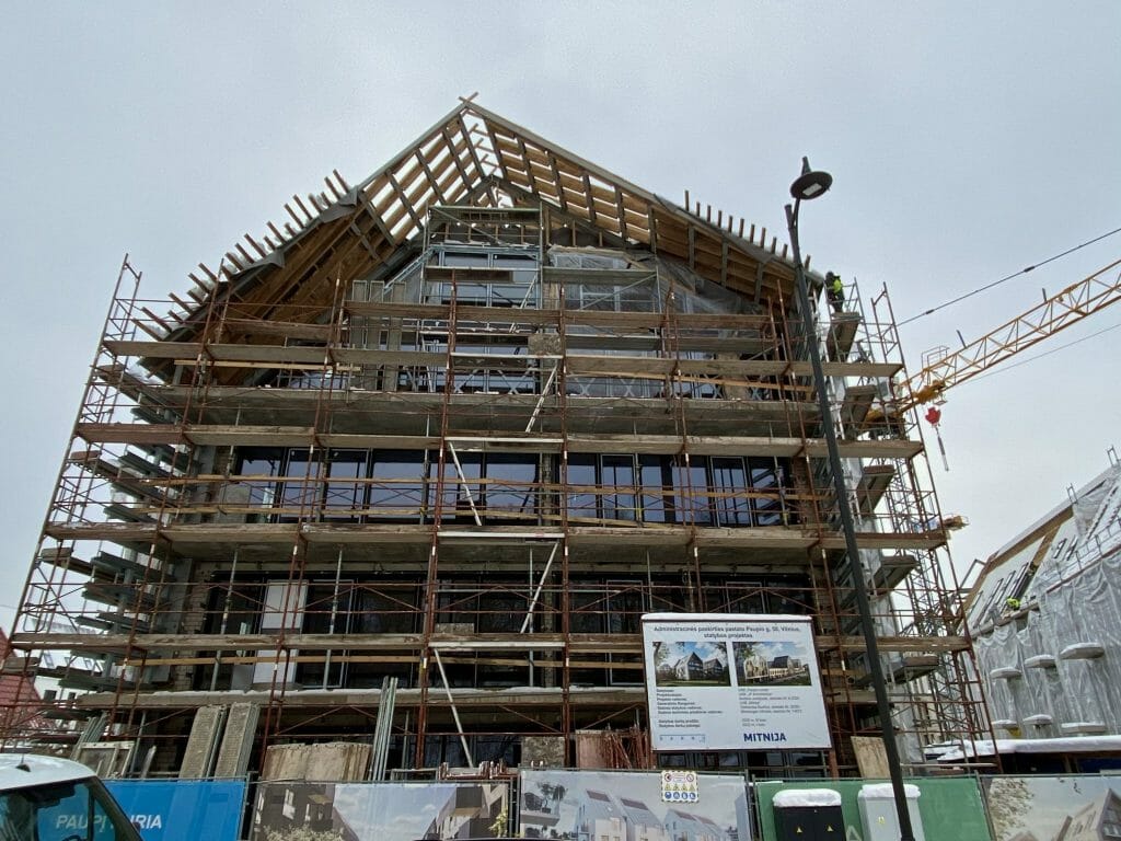 PAUPYS 7 etapas (Aukštaičių g. 19, Paupio g. 50) - Multi apartment - construction photos