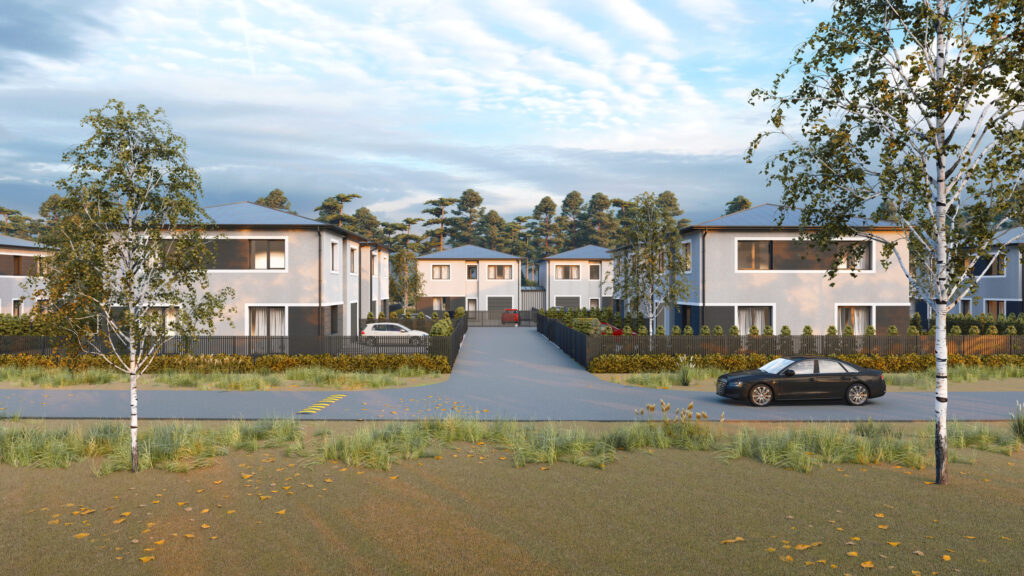 Riešės šilas (Verbų g. 35A, 35B, 35C, 35D, 35E, 35F, 35G, 35H, 35I, Didžiosios Riešės k.) - Private house community - visualization