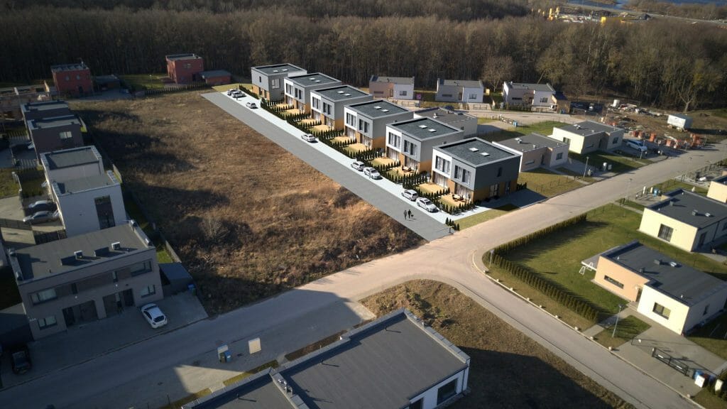 Kamšos namai (Šilo g. 48) - Row housing - visualization