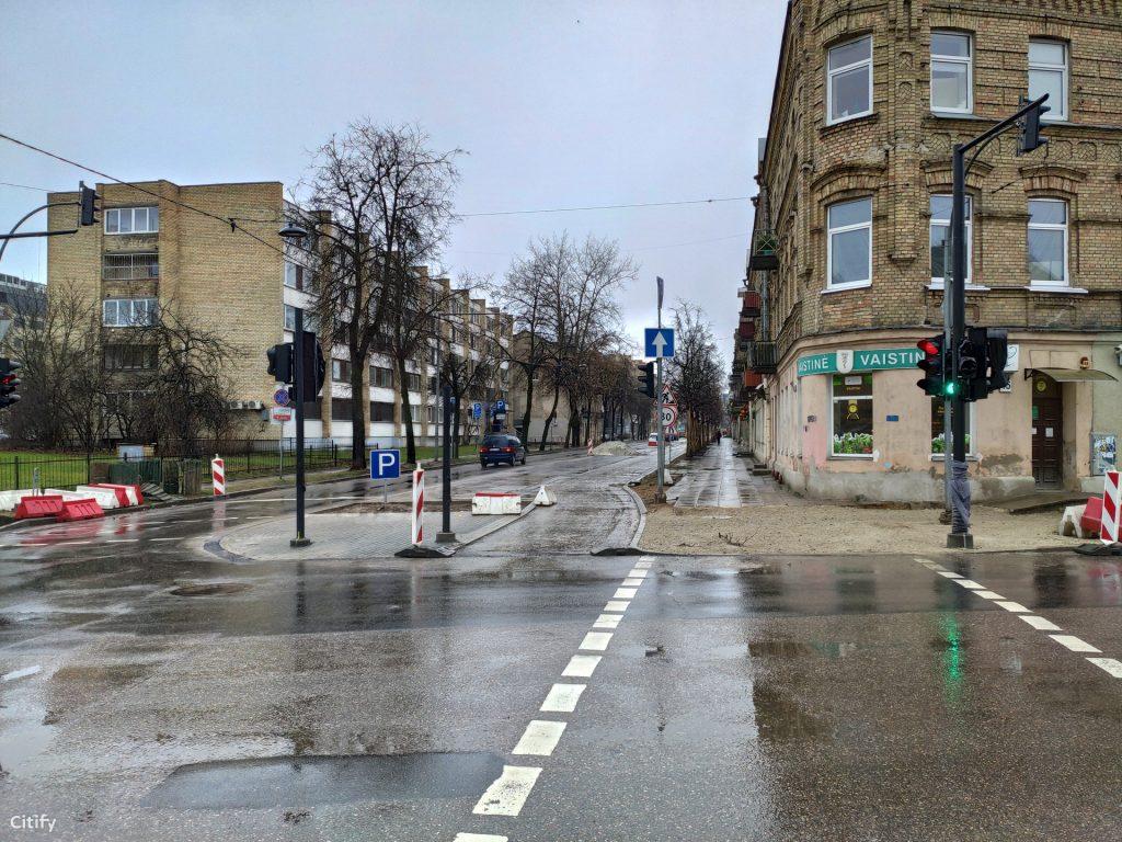 Algirdo g. dviračių takas (Algirdo g.) - Jalgrattatee, Tänav - ehituse fotod