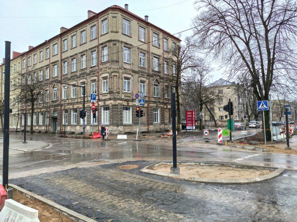 Algirdo g. dviračių takas (Algirdo g.) - Jalgrattatee, Tänav - ehituse fotod