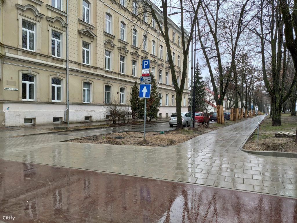 Algirdo g. dviračių takas (Algirdo g.) - Jalgrattatee, Tänav - ehituse fotod