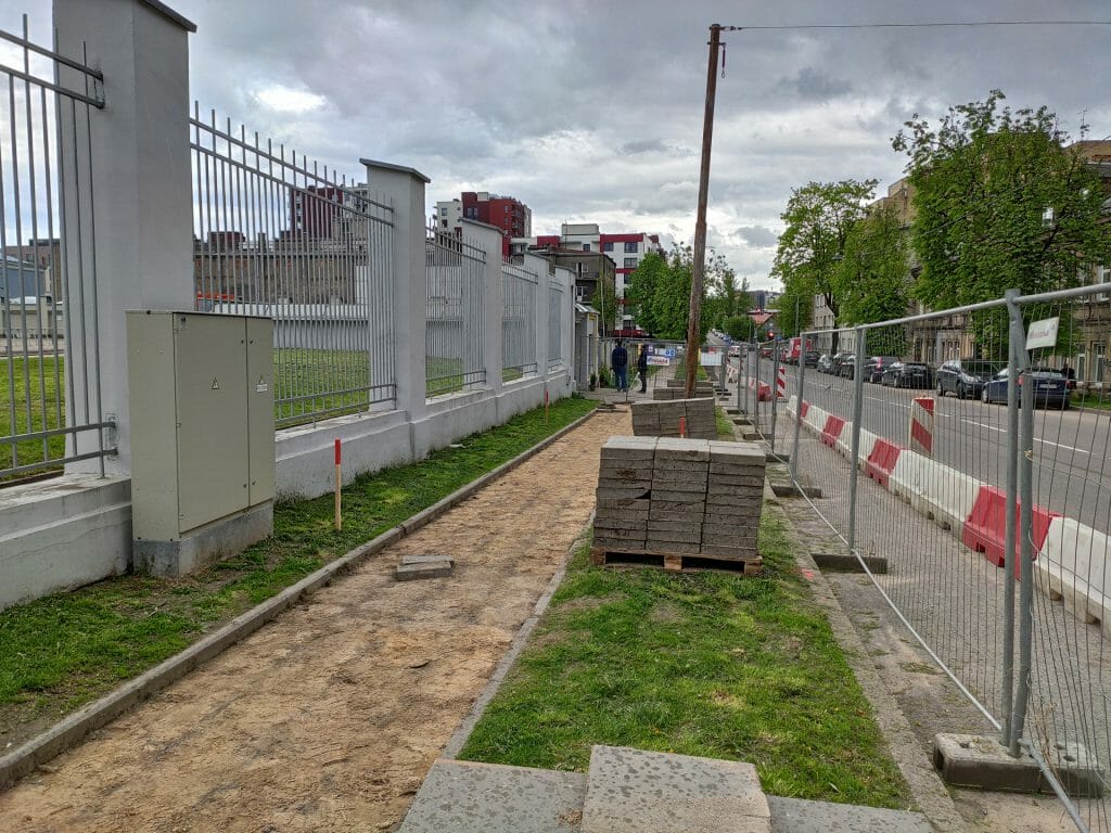 Algirdo g. dviračių takas (Algirdo g.) - Jalgrattatee, Tänav - ehituse fotod