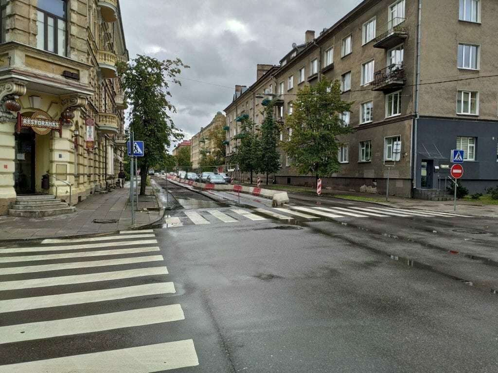 Algirdo g. dviračių takas (Algirdo g.) - Jalgrattatee, Tänav - ehituse fotod