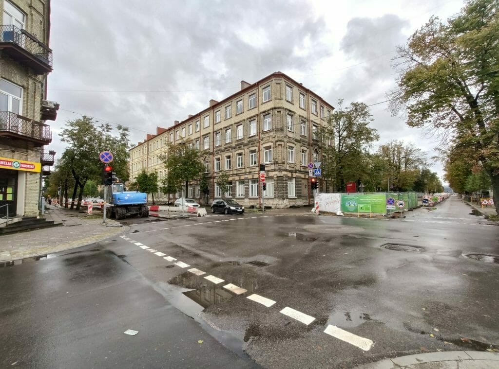 Algirdo g. dviračių takas (Algirdo g.) - Jalgrattatee, Tänav - ehituse fotod