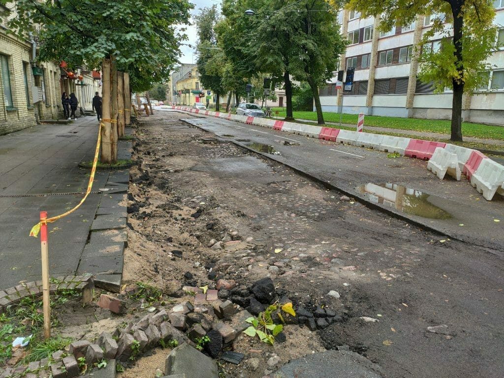 Algirdo g. dviračių takas (Algirdo g.) - Jalgrattatee, Tänav - ehituse fotod