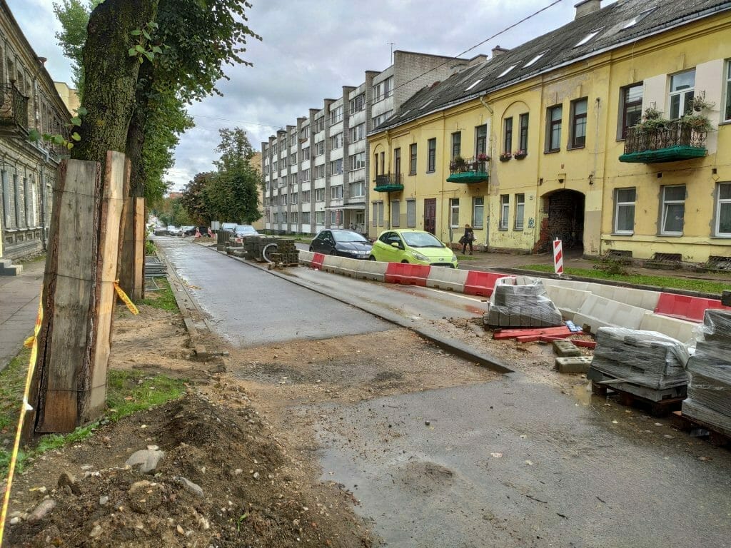 Algirdo g. dviračių takas (Algirdo g.) - Jalgrattatee, Tänav - ehituse fotod