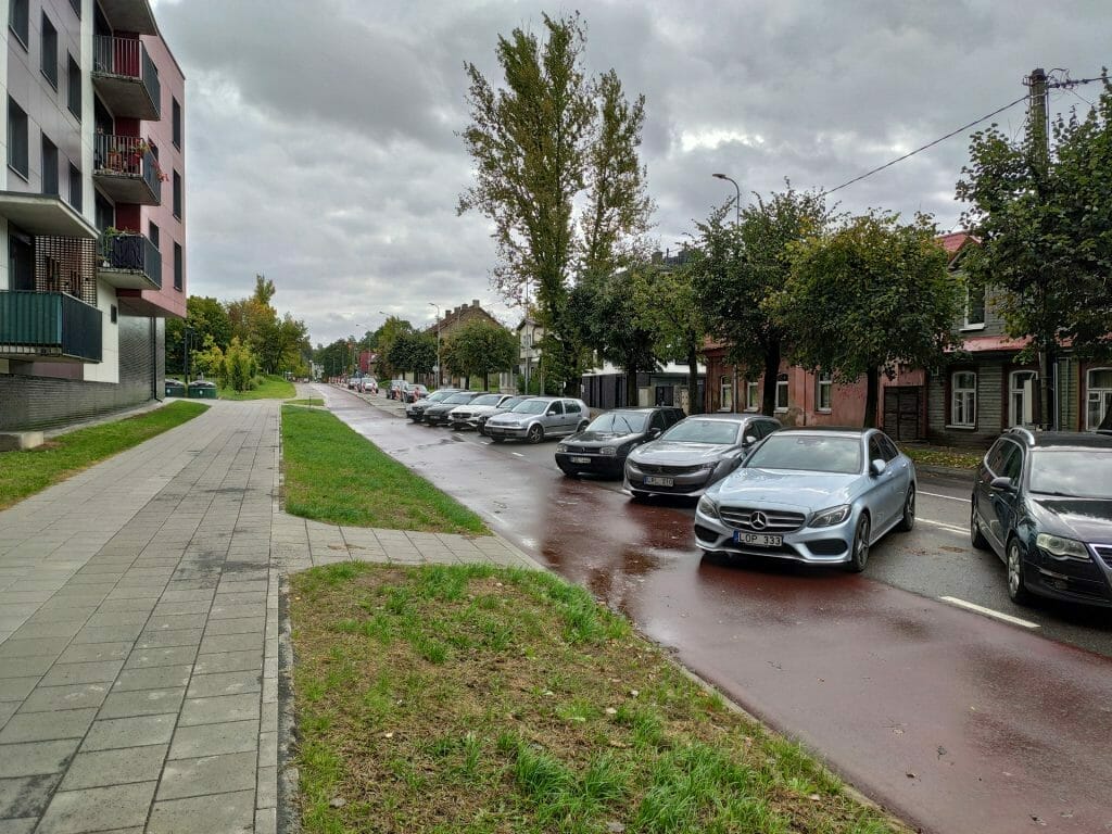 Algirdo g. dviračių takas (Algirdo g.) - Jalgrattatee, Tänav - ehituse fotod