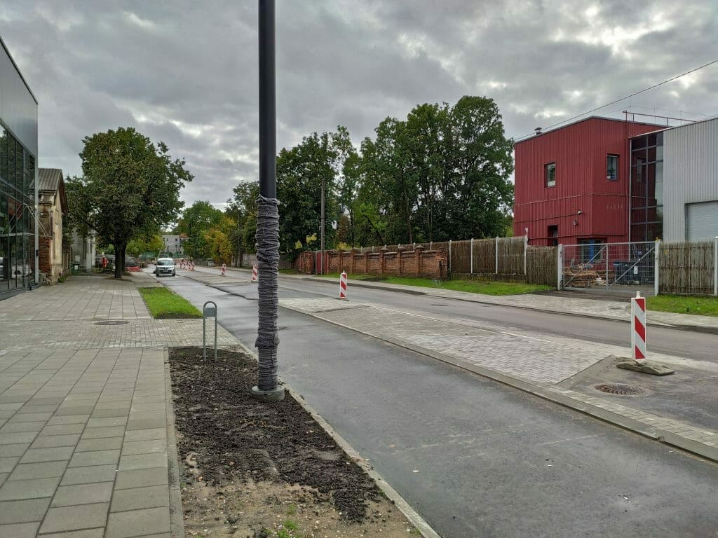 Algirdo g. dviračių takas (Algirdo g.) - Jalgrattatee, Tänav - ehituse fotod