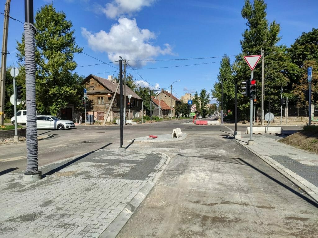 Algirdo g. dviračių takas (Algirdo g.) - Jalgrattatee, Tänav - ehituse fotod