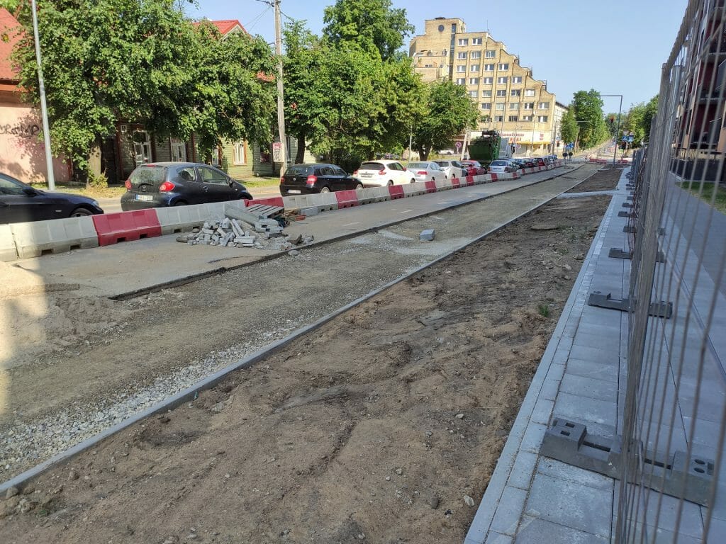 Algirdo g. dviračių takas (Algirdo g.) - Jalgrattatee, Tänav - ehituse fotod