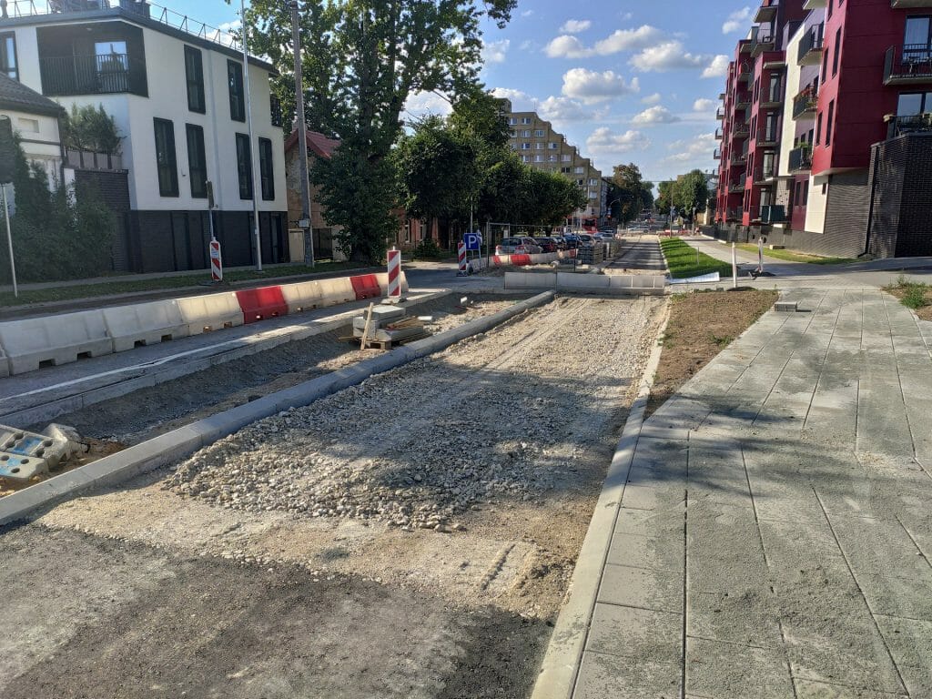 Algirdo g. dviračių takas (Algirdo g.) - Jalgrattatee, Tänav - ehituse fotod