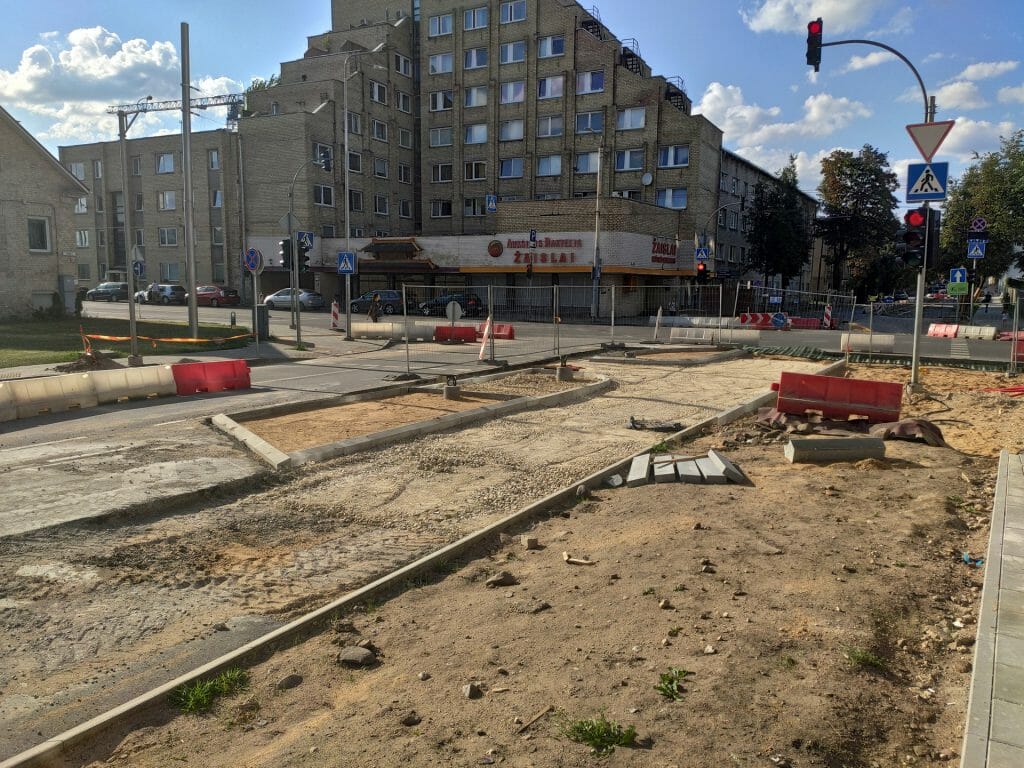 Algirdo g. dviračių takas (Algirdo g.) - Jalgrattatee, Tänav - ehituse fotod