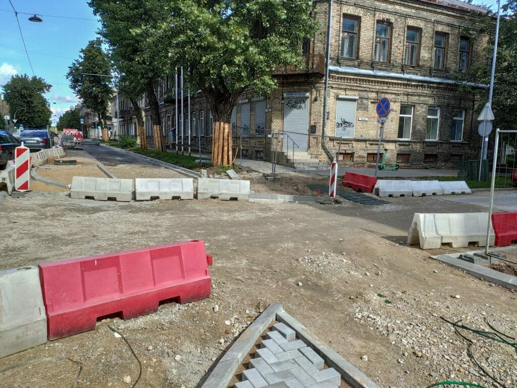 Algirdo g. dviračių takas (Algirdo g.) - Jalgrattatee, Tänav - ehituse fotod