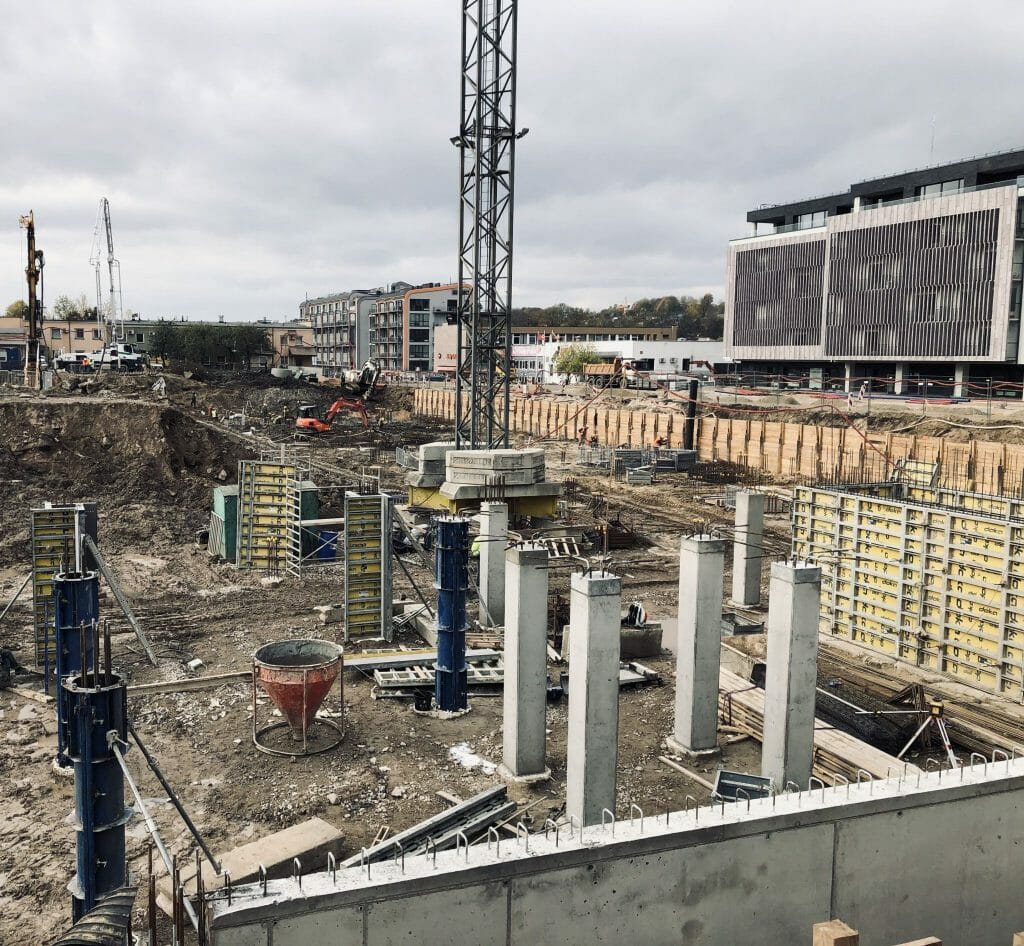 Vilnelės skverai 1 etapas (Manufaktūrų g. 7) - Multi apartment - construction photos