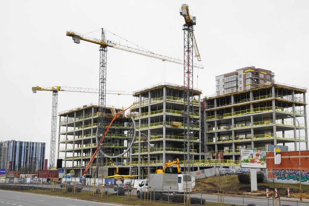 U219 (Ukmergės g. 219) - Office center - construction photos