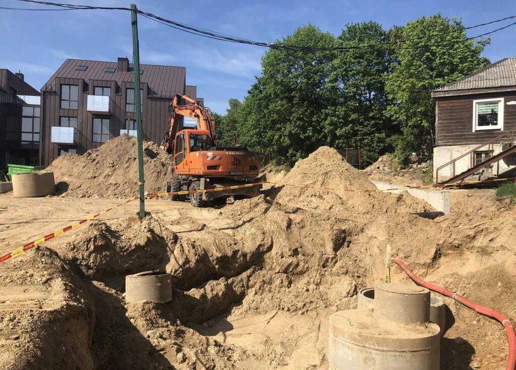 Užupio terasos (Kreivasis skg. 18) - Multi apartment - construction photos