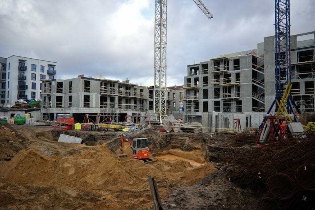 Baltas lapas Mindaugo 1 etapas (Aguonų g. 17) - Multi apartment - construction photos