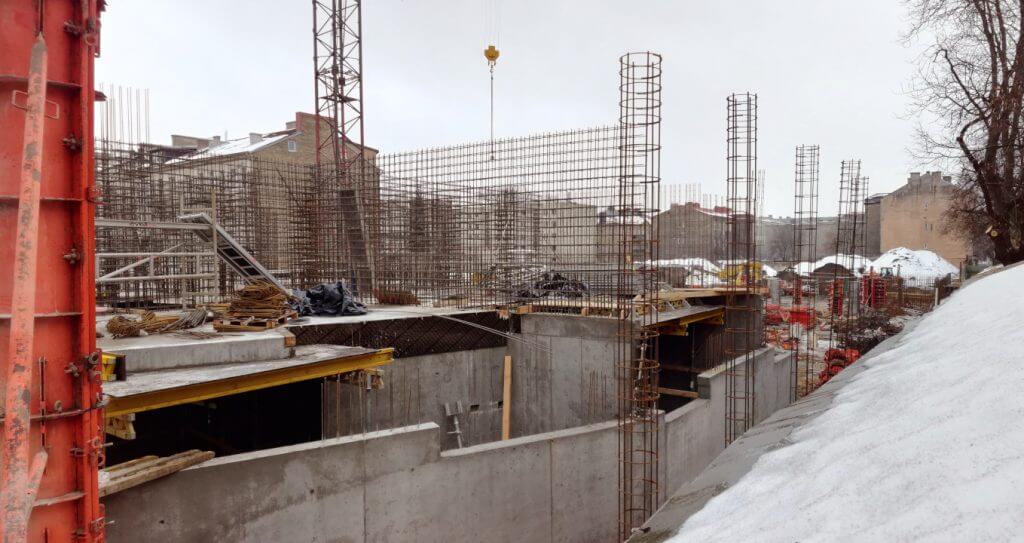 Baltas lapas Mindaugo 1 etapas (Aguonų g. 17) - Multi apartment - construction photos