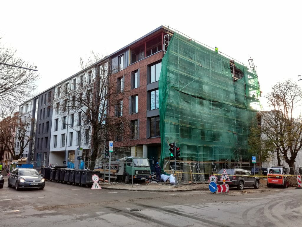 Baltas lapas Mindaugo 1 etapas (Aguonų g. 17) - Multi apartment - construction photos