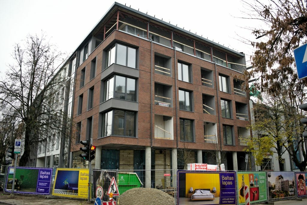 Baltas lapas Mindaugo 1 etapas (Aguonų g. 17) - Multi apartment - construction photos