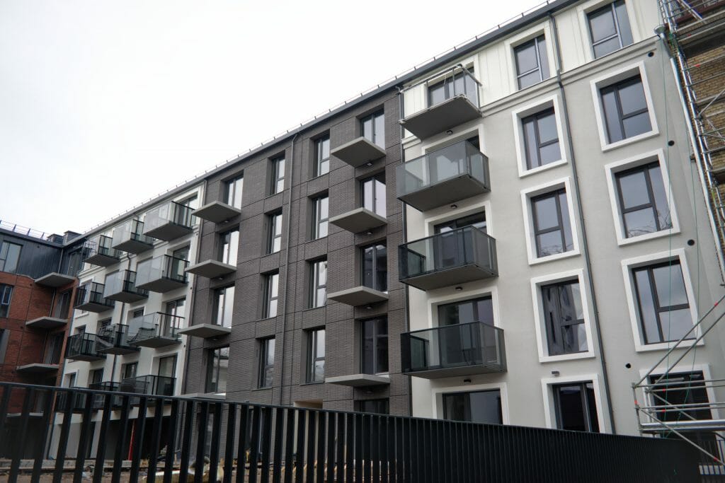 Baltas lapas Mindaugo 1 etapas (Aguonų g. 17) - Multi apartment - construction photos