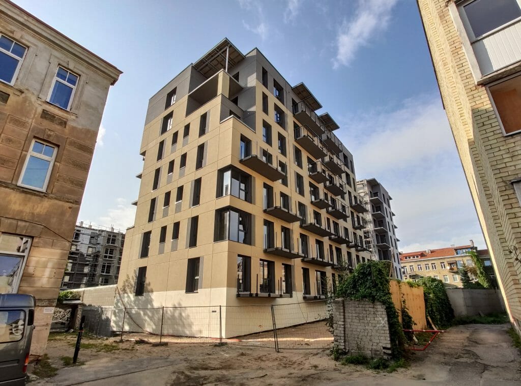 Baltas lapas Mindaugo 1 etapas (Aguonų g. 17) - Multi apartment - construction photos