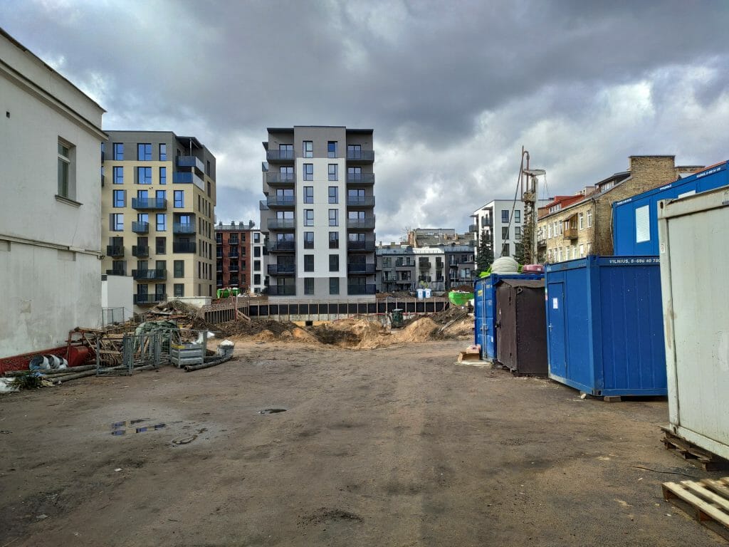 Baltas Lapas Mindaugo 3 etapas (Aguonų g. 17) - Multi apartment - construction photos