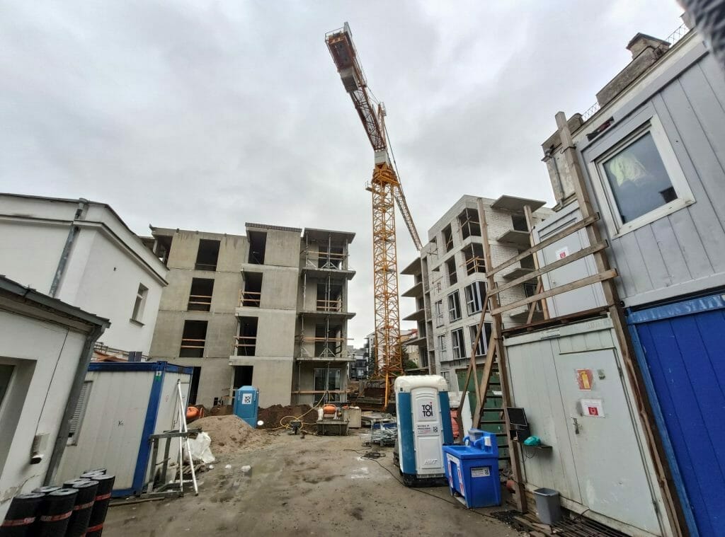 Baltas Lapas Mindaugo 3 etapas (Aguonų g. 17) - Multi apartment - construction photos