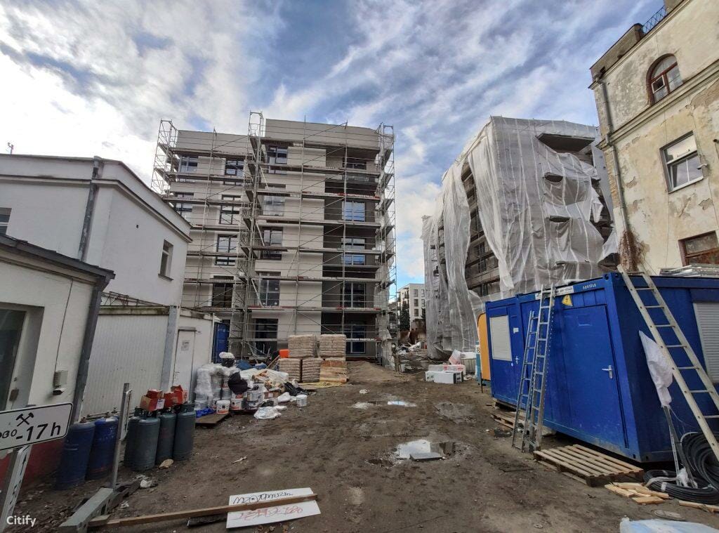 Baltas Lapas Mindaugo 3 etapas (Aguonų g. 17) - Multi apartment - construction photos