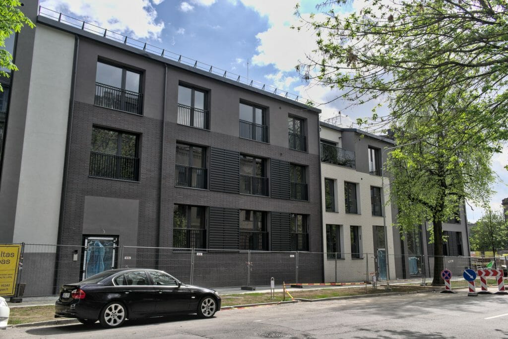 Baltas lapas Mindaugo 1 etapas (Aguonų g. 17) - Multi apartment - construction photos