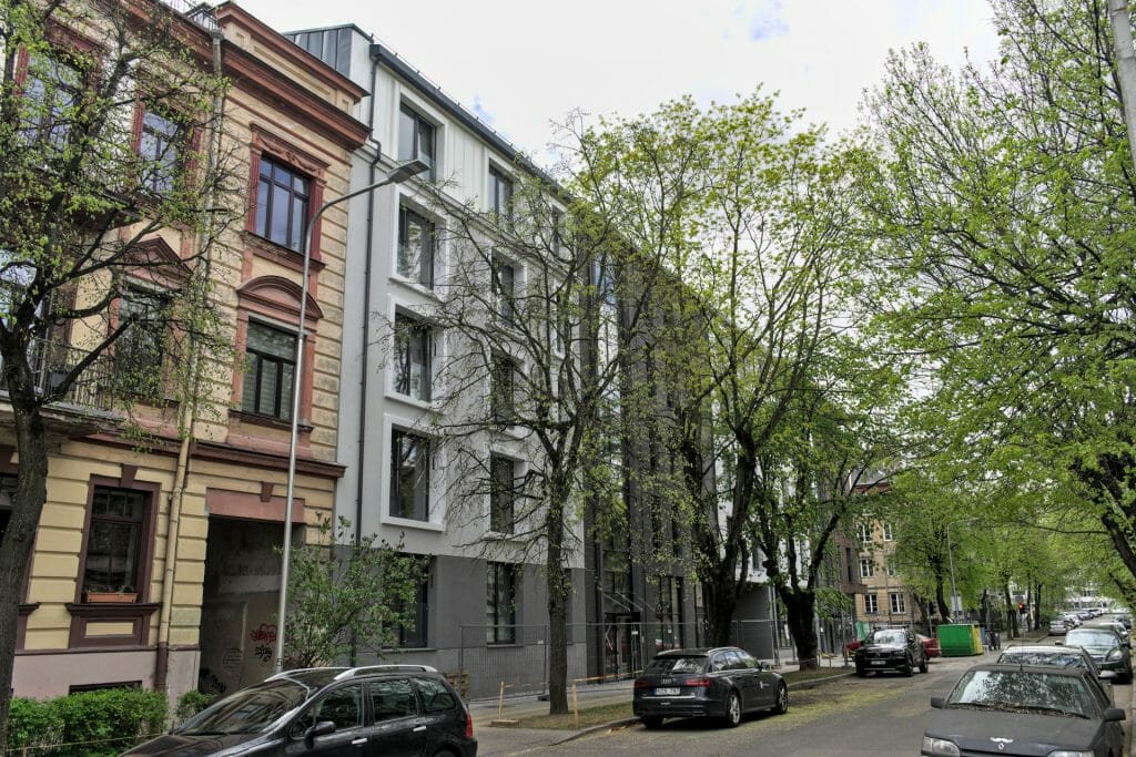 Baltas lapas Mindaugo 1 etapas (Aguonų g. 17) - Multi apartment - construction photos