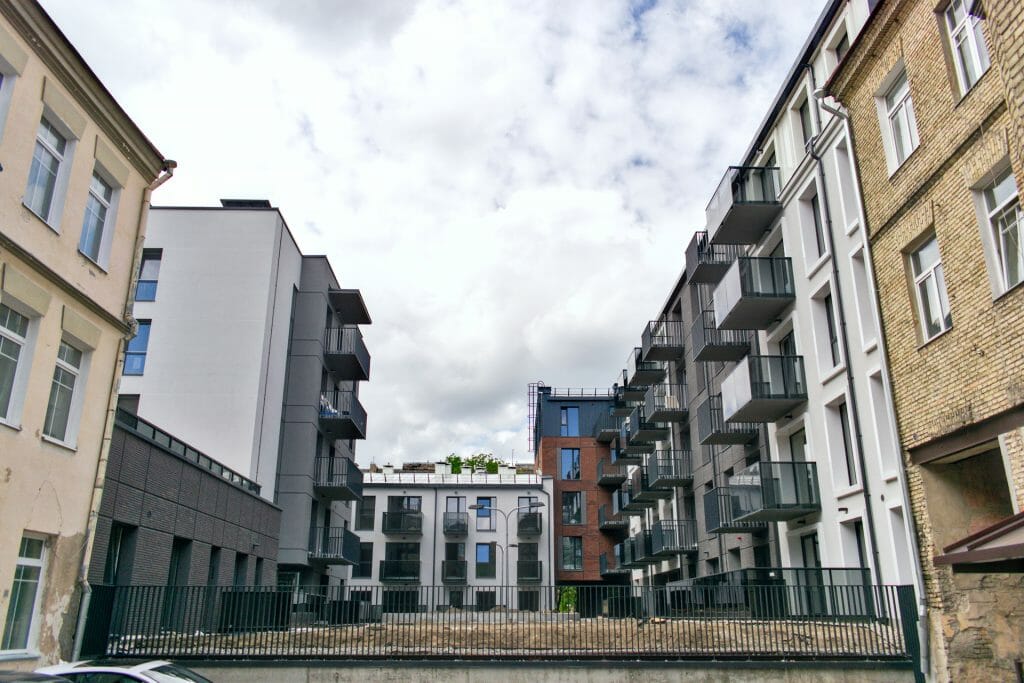 Baltas lapas Mindaugo 1 etapas (Aguonų g. 17) - Multi apartment - construction photos