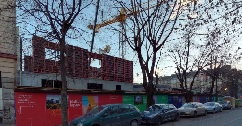 Baltas lapas Mindaugo 1 etapas (Aguonų g. 17) - Multi apartment - construction photos
