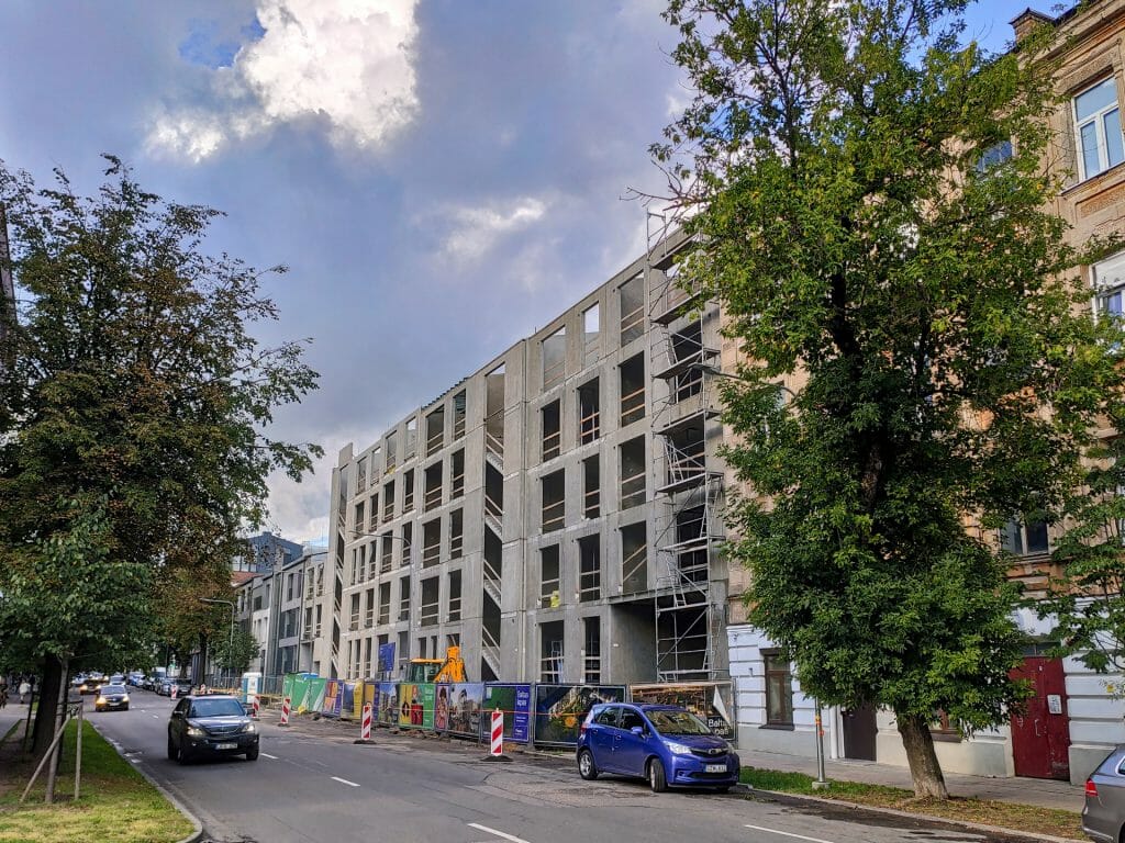 Baltas Lapas Mindaugo 2 etapas (Aguonų g. 17) - Multi apartment - construction photos