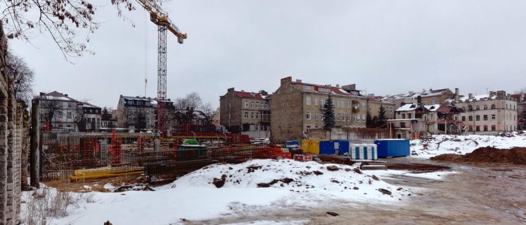 Baltas lapas Mindaugo 1 etapas (Aguonų g. 17) - Multi apartment - construction photos