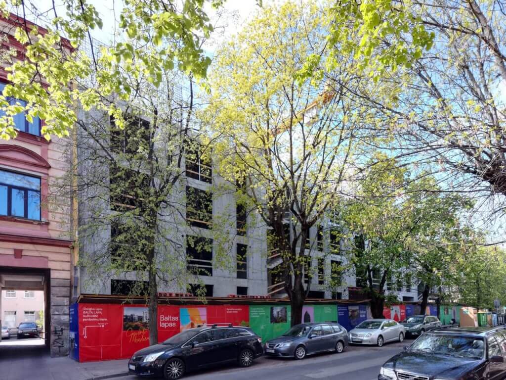 Baltas lapas Mindaugo 1 etapas (Aguonų g. 17) - Multi apartment - construction photos