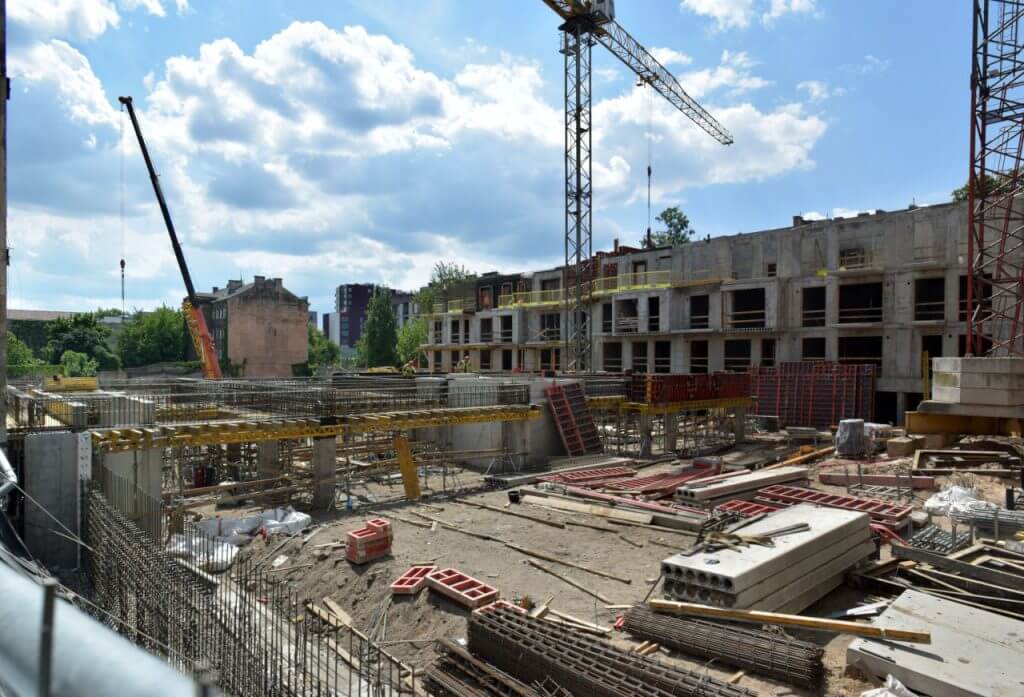 Baltas lapas Mindaugo 1 etapas (Aguonų g. 17) - Multi apartment - construction photos