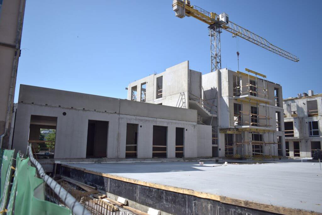 Baltas lapas Mindaugo 1 etapas (Aguonų g. 17) - Multi apartment - construction photos